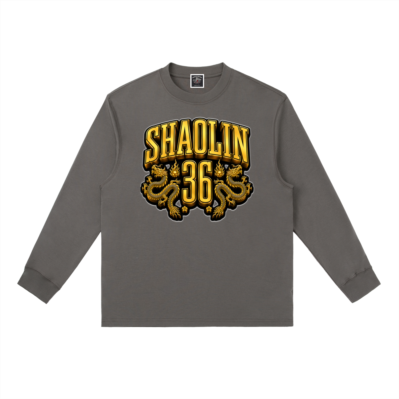 PYN™ x BKRP™ "Golden Dragon" Crewneck Long-Sleeve T-Shirt