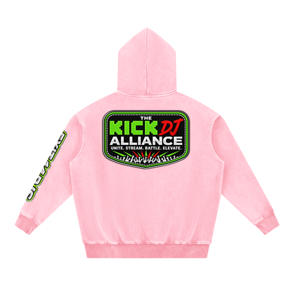 KDA™ "Exit 14" Snow Wash Fleece Oversize Hoodie