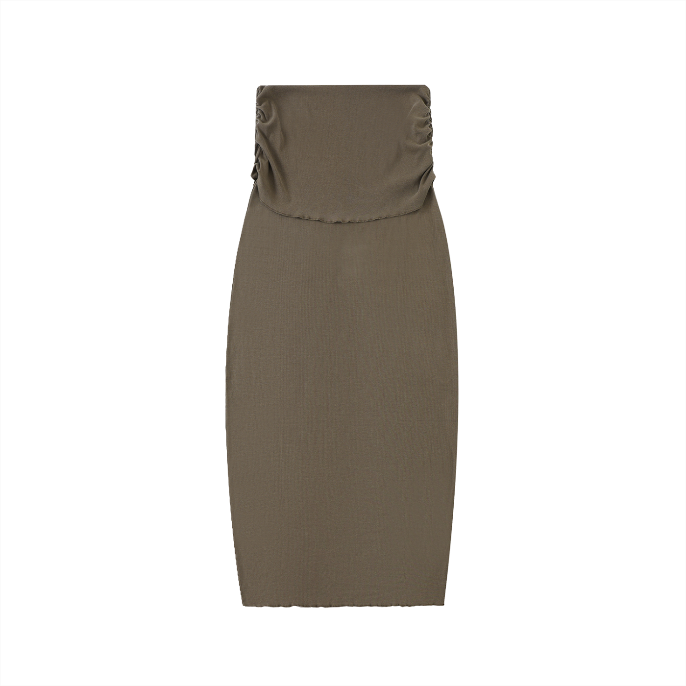 Women's Dyed Washed Straight Hip-Hugging Slim Maxi Skirt
