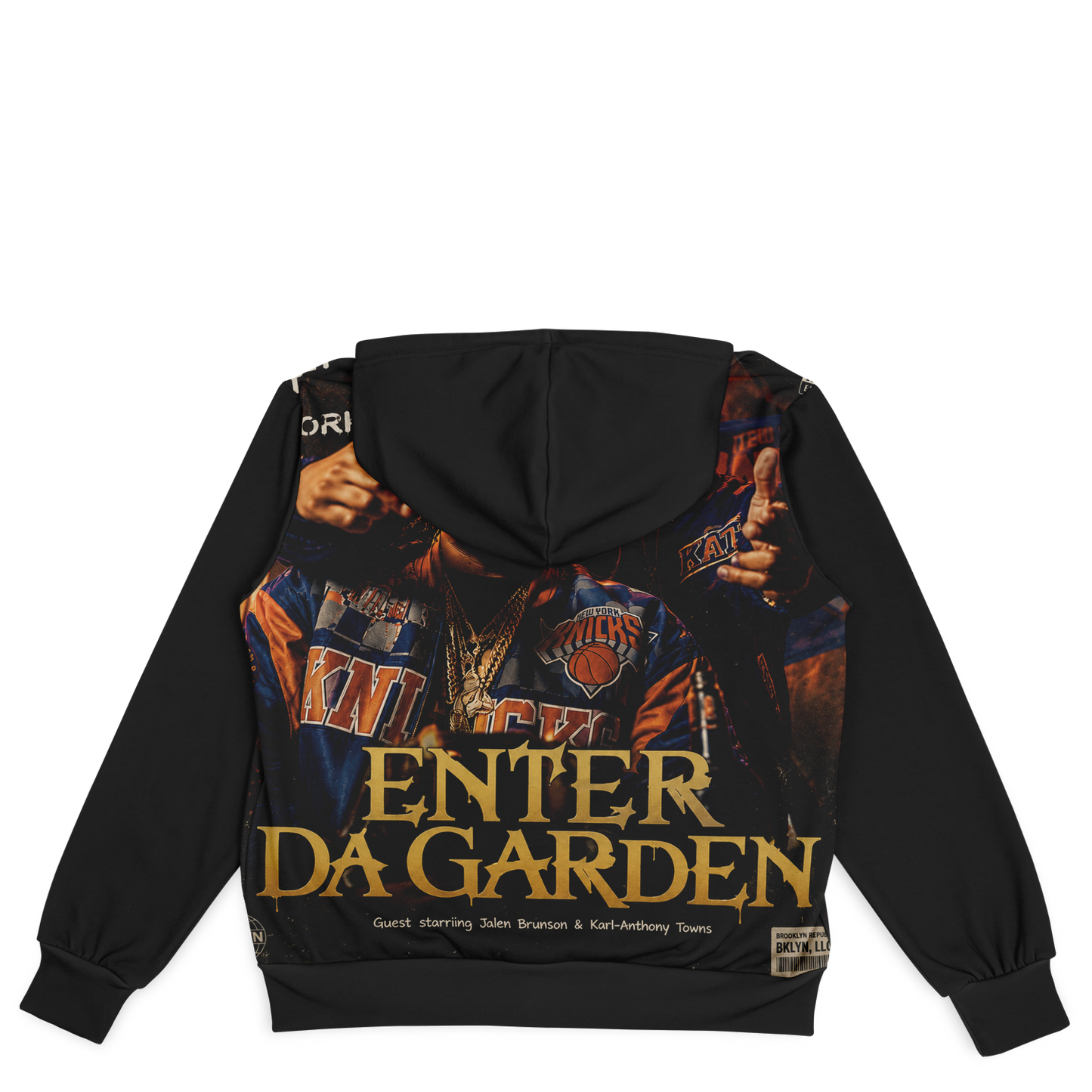 "Only Built 4 New York" Hooded Baseball Jacket