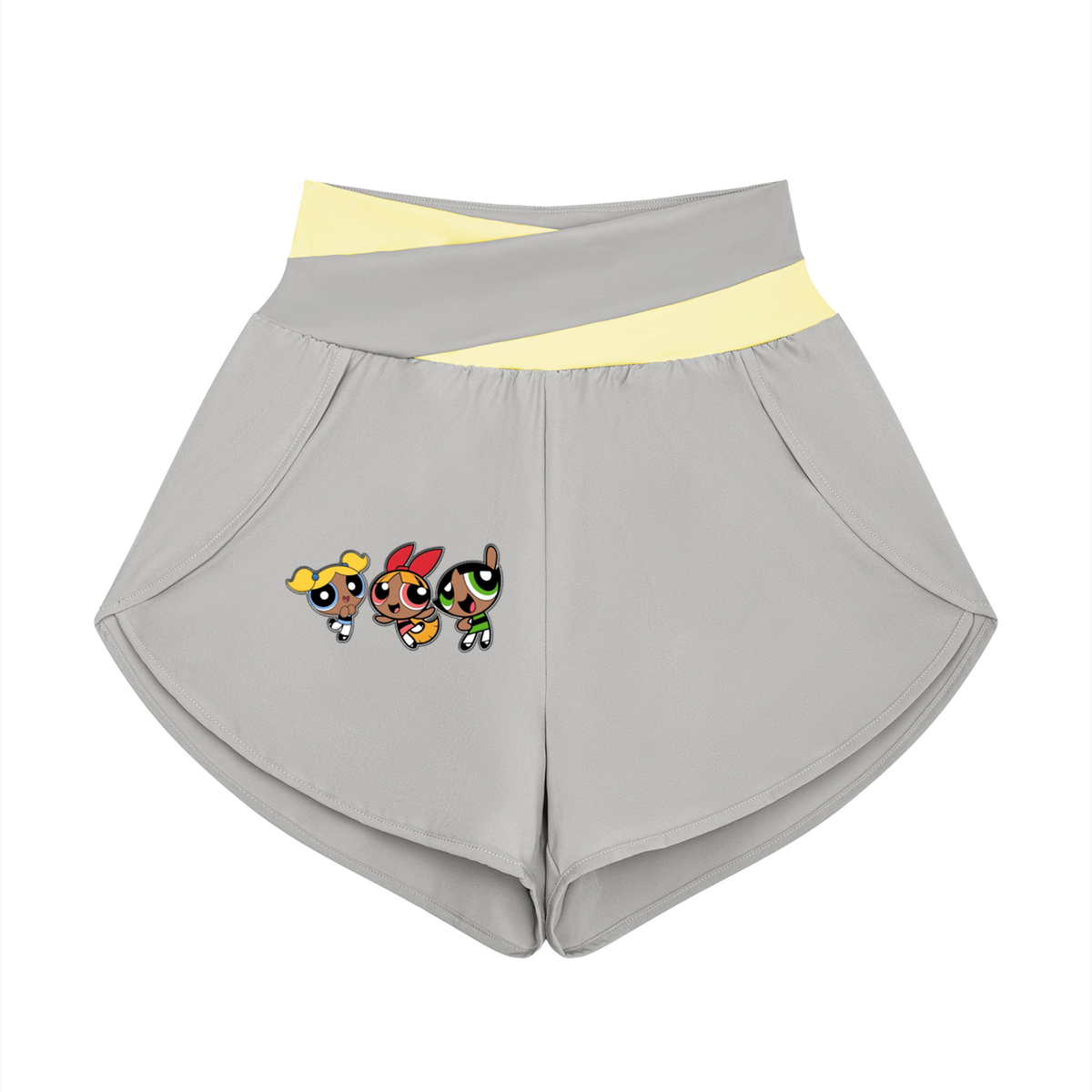 Body by Brie "Powerpuff Girls" Women's Paneled High-Waisted Yoga Set