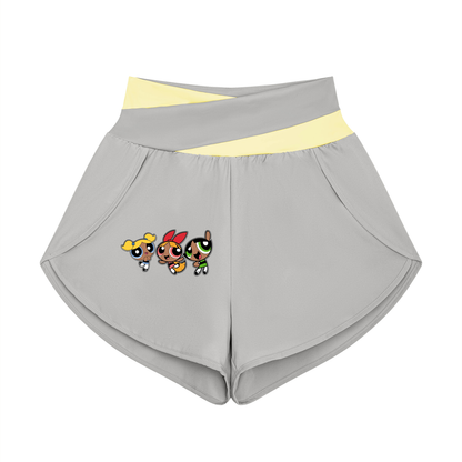 Body by Brie "Powerpuff Girls" Women's Paneled High-Waisted Yoga Set
