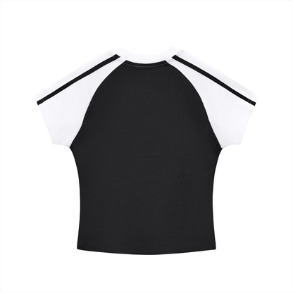 "QUEEN" Bodycon Raglan  Sleeve T-Shirt