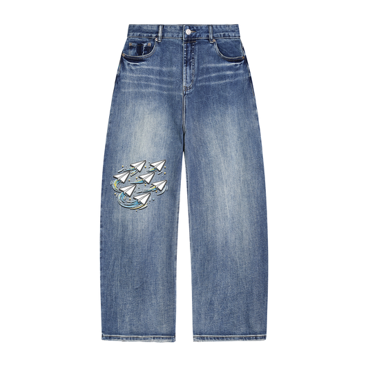 "Dream Chasers" Sun Fade Heavyweight Denim Jeans