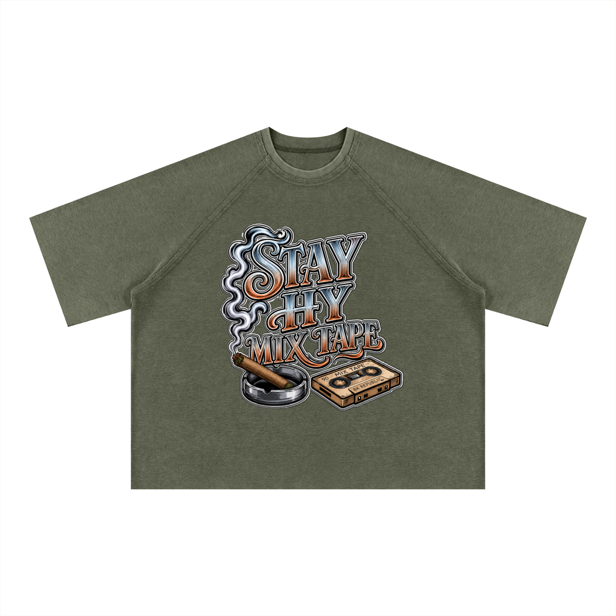 Basement Kemist™ “Hy Tymez” Mineral Wash Boxy Waffle Set by BK Republic