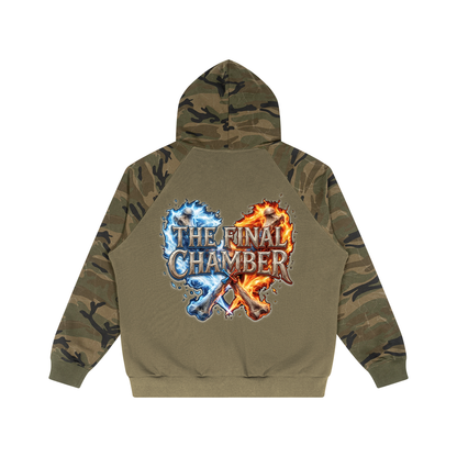 PYN™ "The Final Chamber" Camo-Splice Raglan Zip Hoodie