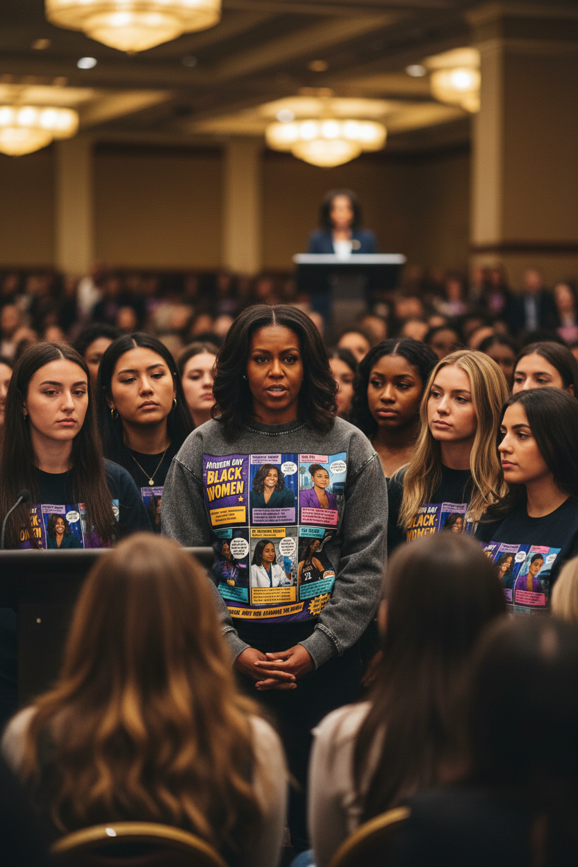 "Queens Vol.1" Women's Snow Wash Oversized Crewneck Sweatshirt