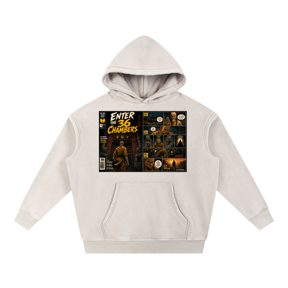PYN™ x BKRP™ "Enter the 36 Chambers" Snow Wash Fleece Oversize Hoodie