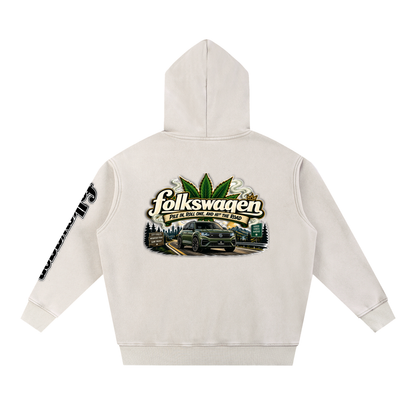 "Road Trip" Snow Wash Fleece Oversize Hoodie