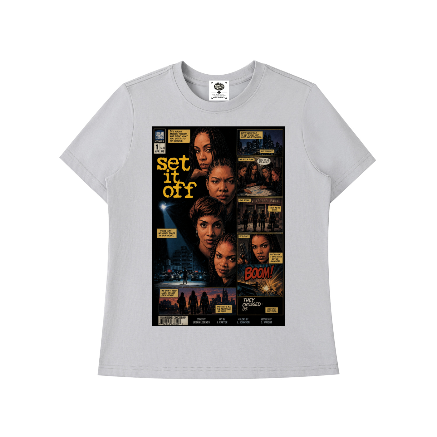 "Set It Off" Women's Standard Shoulder T-Shirt