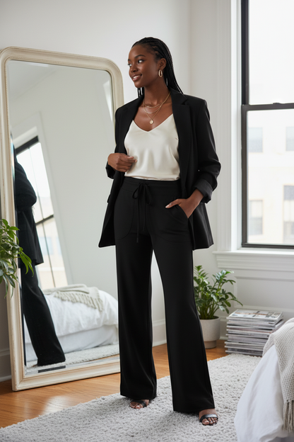 "Brooklyn Republic Essentials" Women’s High Rise Straight Leg Yoga Pants