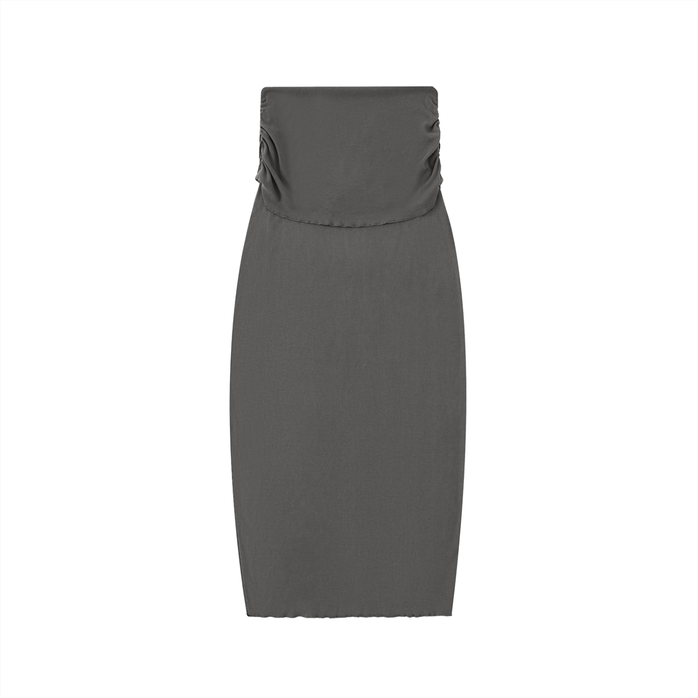Women's Dyed Washed Straight Hip-Hugging Slim Maxi Skirt