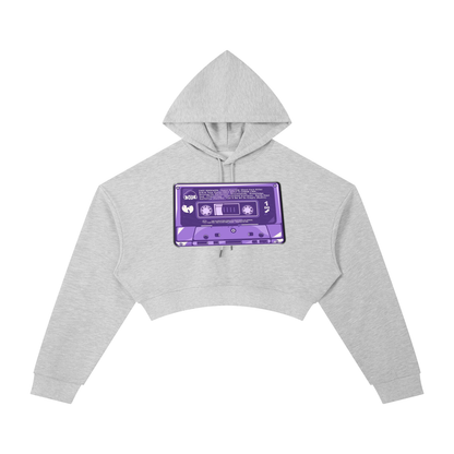 "The Purple Tape" Cropped Hoodie