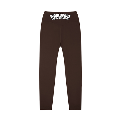 "Worldwide Underground" High-Waisted Yoga Leggings