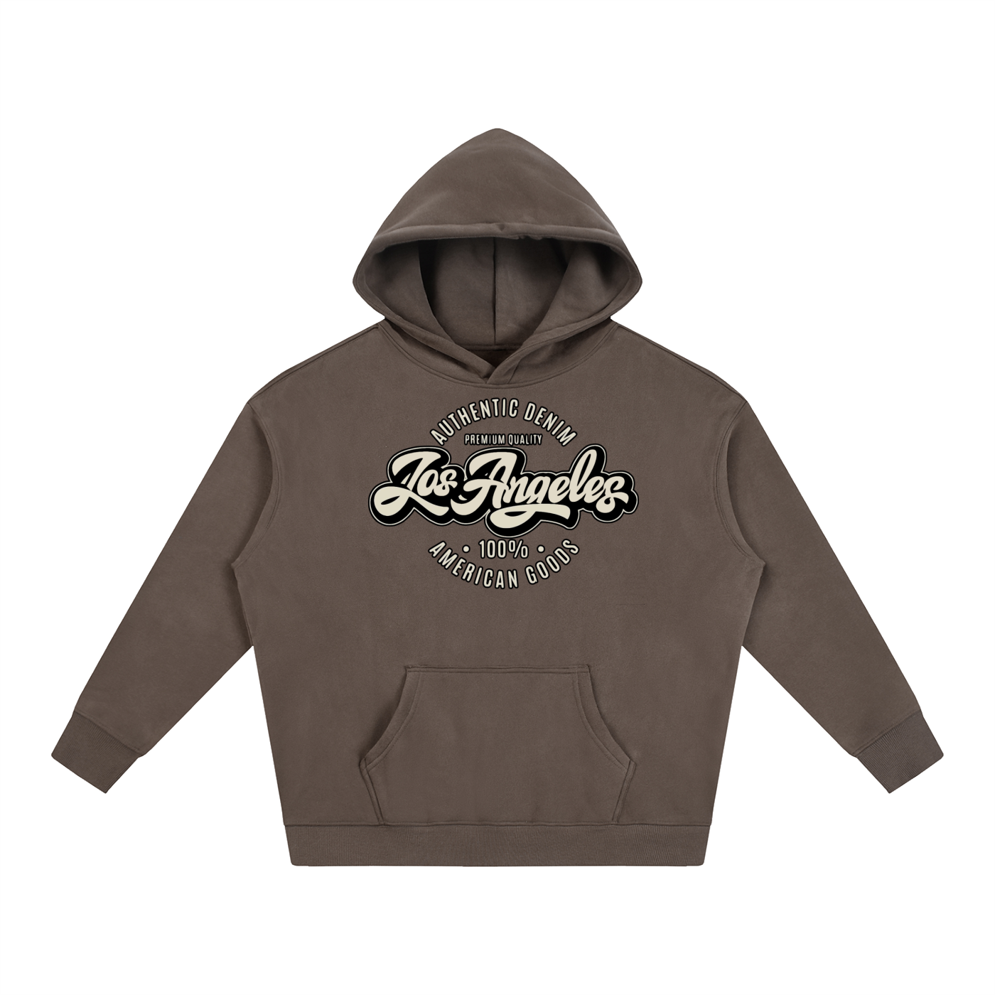 “LA Denim Mfg.” Oversize Fleeced Hoodie