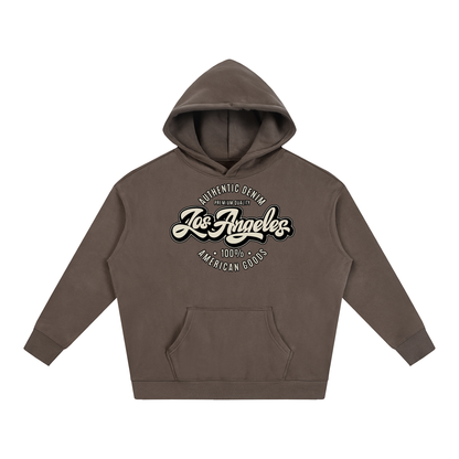 “LA Denim Mfg.” Oversize Fleeced Hoodie