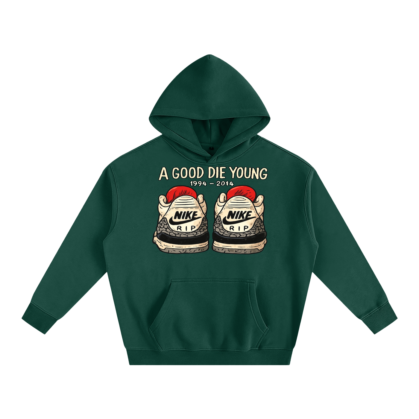 "FOREVER YOUNG" Oversize Fleeced Hoodie