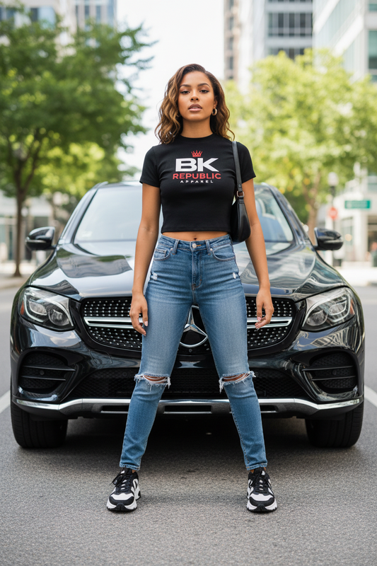 Brooklyn Republic Essentials™ Block Party Slim Fit Mock Neck T-Shirt