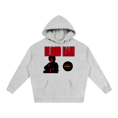 "Blood Rain" Oversize Fleeced Hoodie