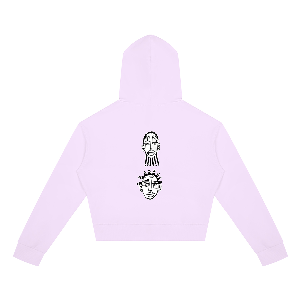 "Nappily Ever After" Women's Crop Full Zip Hoodie