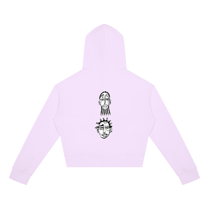 "Nappily Ever After" Women's Crop Full Zip Hoodie