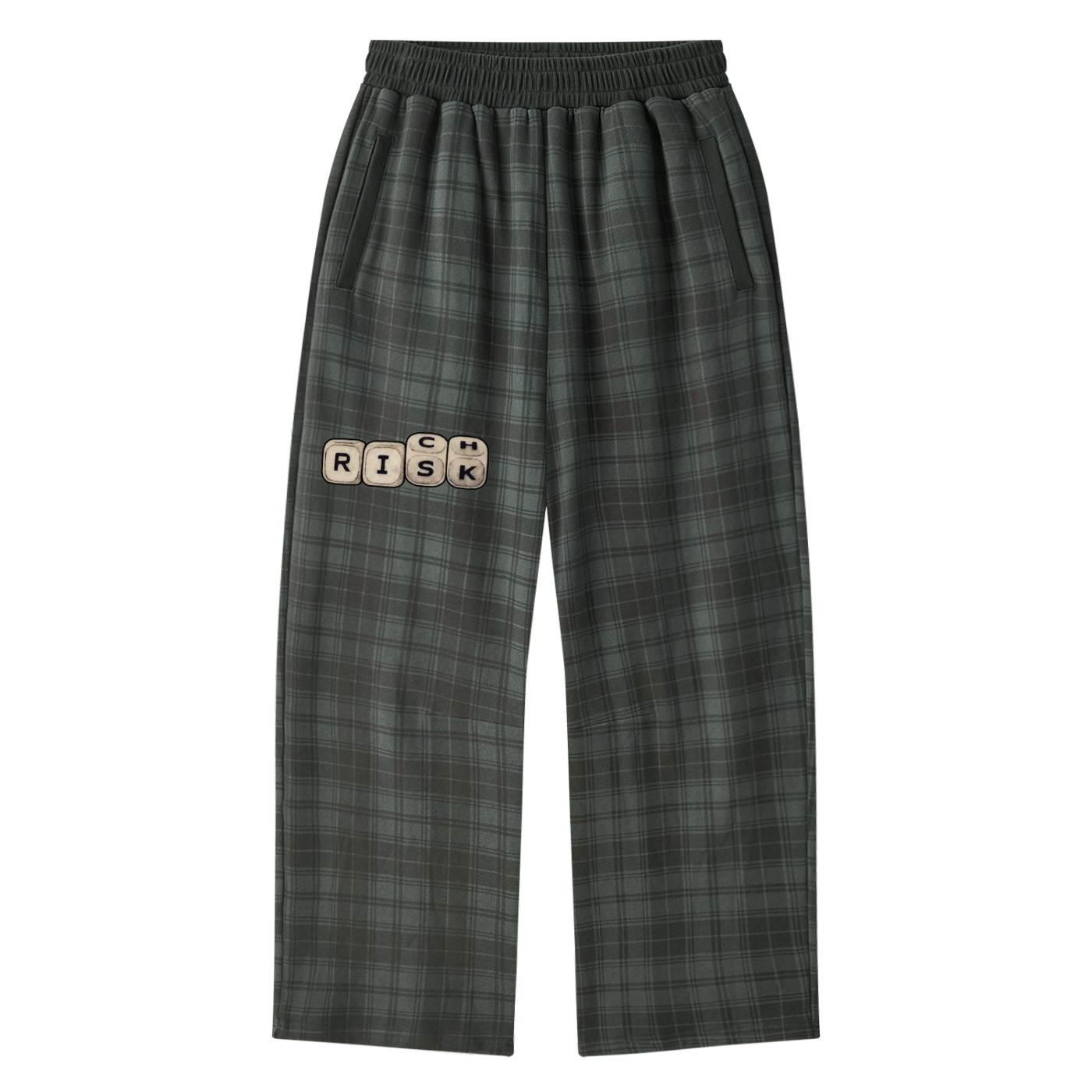"Double Entendre"  Money Plaid Color Block Sweatsuit