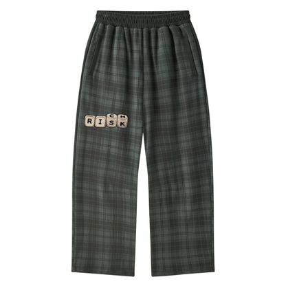 "Double Entendre"  Money Plaid Color Block Sweatsuit