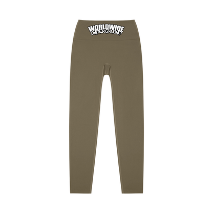 "Worldwide Underground" High-Waisted Yoga Leggings