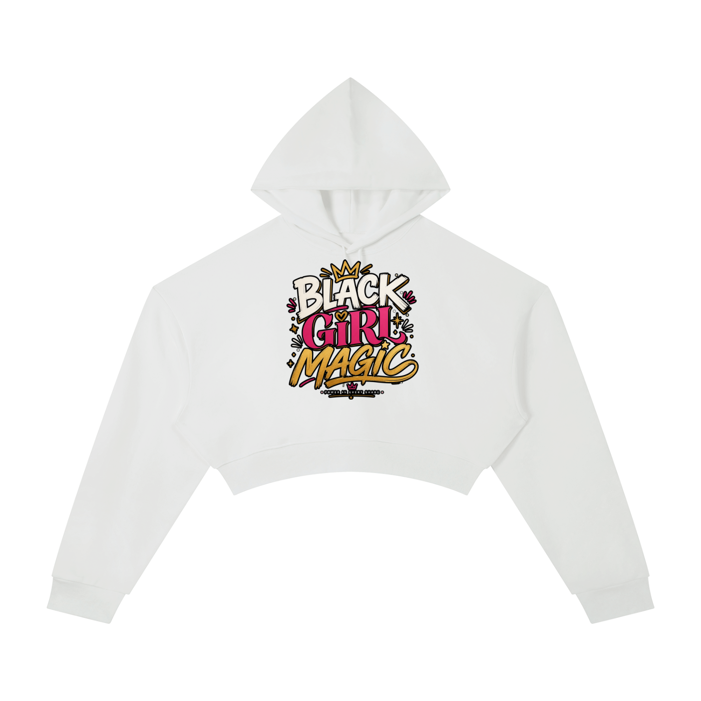 "Black Girl Magic" Cropped Hoodie