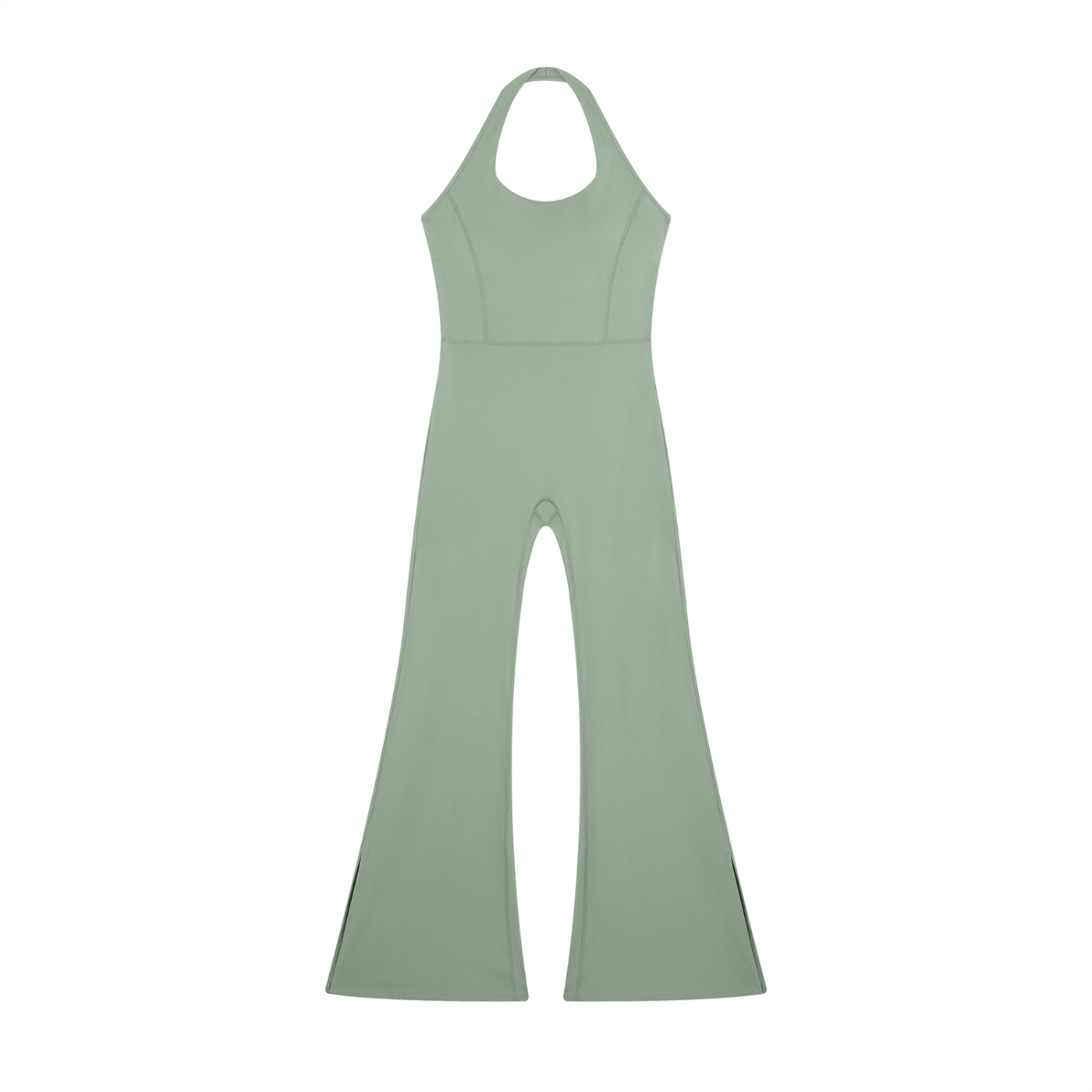 "Brooklyn Republic Essentials" Women’s Halter Flared Jumpsuit