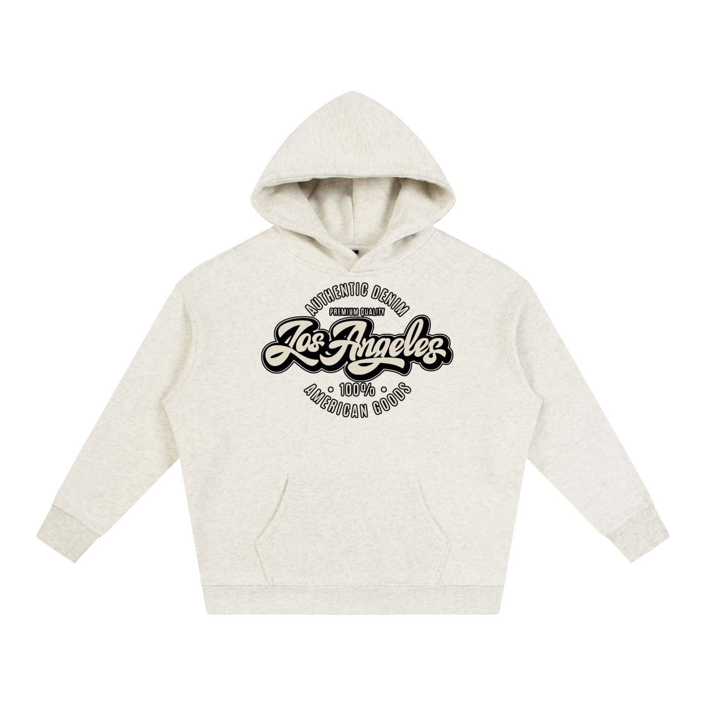 “LA Denim Mfg.” Oversize Fleeced Hoodie