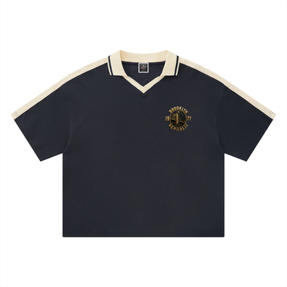 "Golden Standard" Color Block Polo Shirt