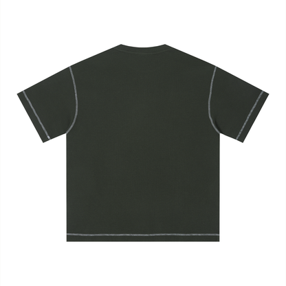 "Brooklyn Republic Essentials" Sunfade Waffle Boxy T-Shirt
