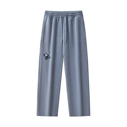"Brooklyn Republic" Frayed Enzyme Washed Fleece Sweatpants