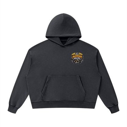 Basement Kemist™ “Buddha Palmz” Mineral Wash Boxy Full-Zip and Pullover Set