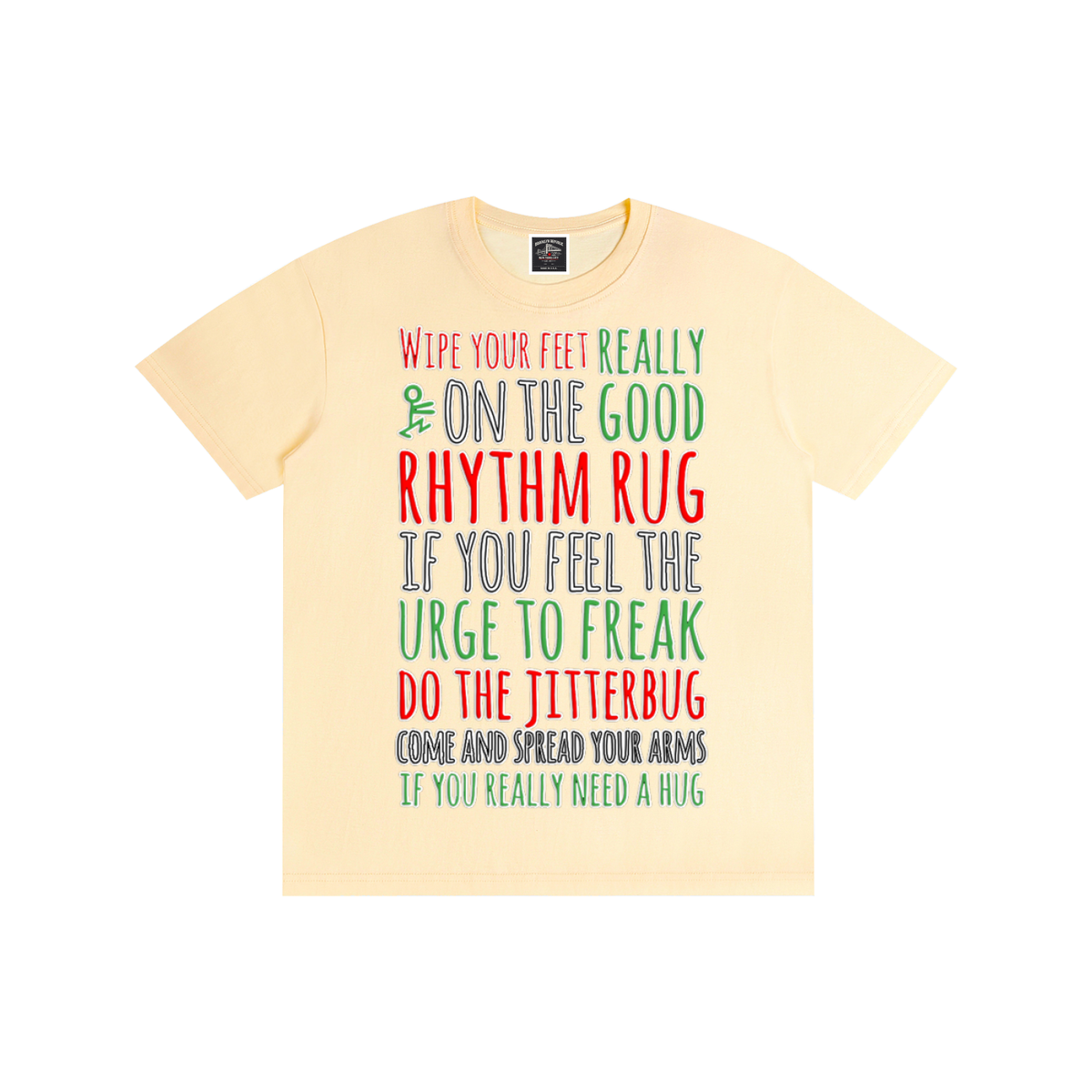 "Rhythm Rug" Pure Cotton T-Shirt
