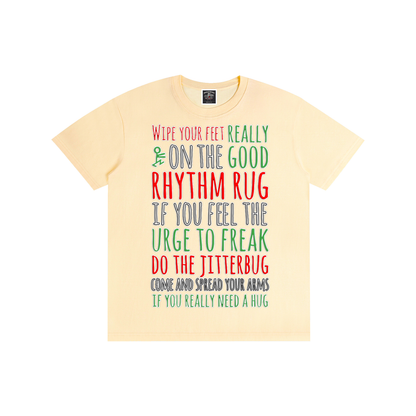 "Rhythm Rug" Pure Cotton T-Shirt