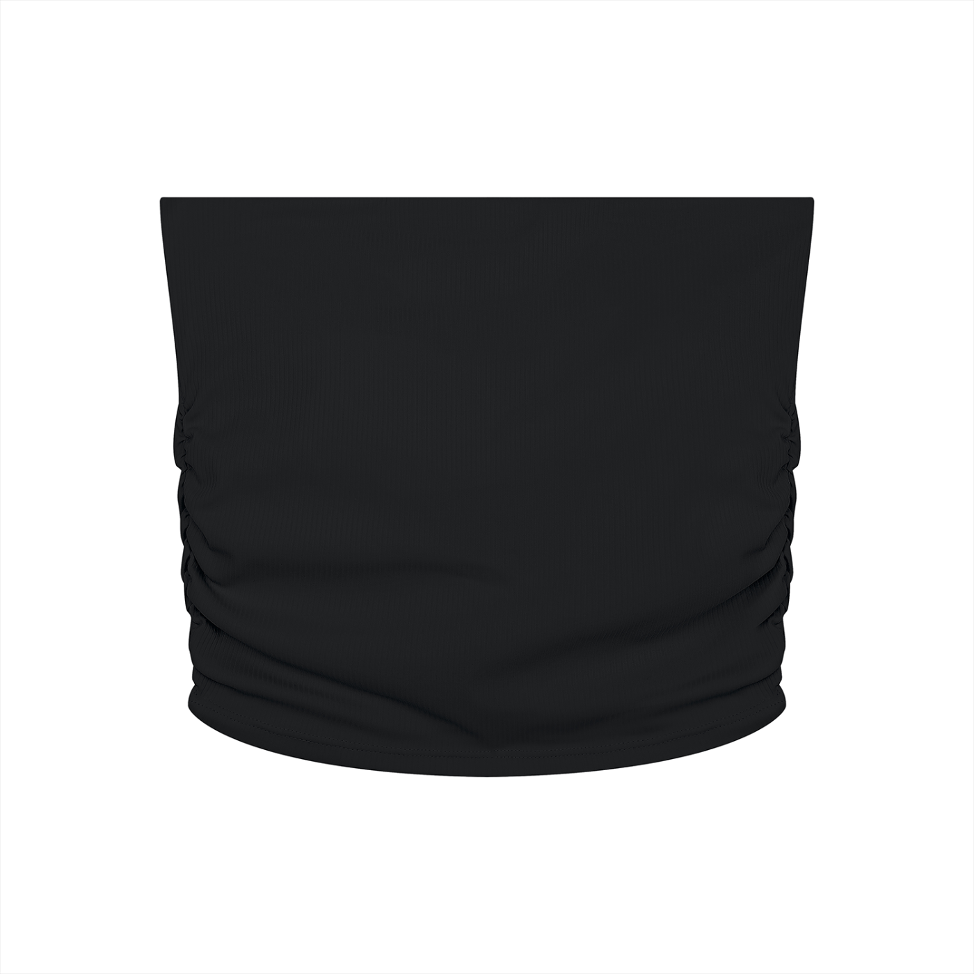 "Brooklyn Republic Essentials" Women’s Ruched Cropped Yoga Tube Top