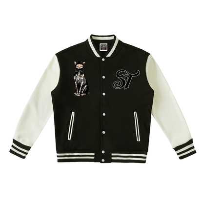 Brooklyn Zoo™ "Selina Kyle" Two-Tone Fleeced Varsity Jacket