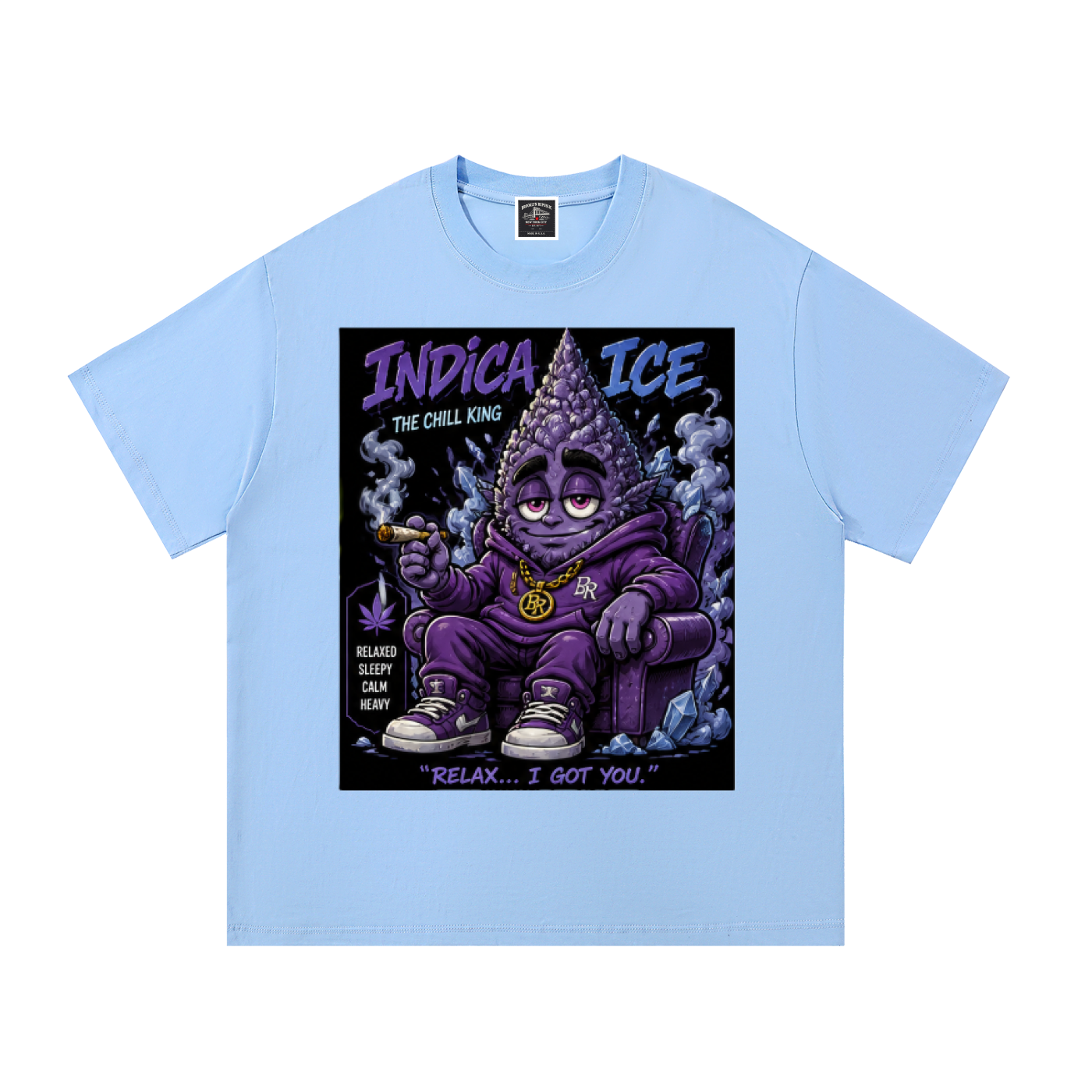 Sparksky & Dutch™ "Indica Ice" Cotton T-Shirt