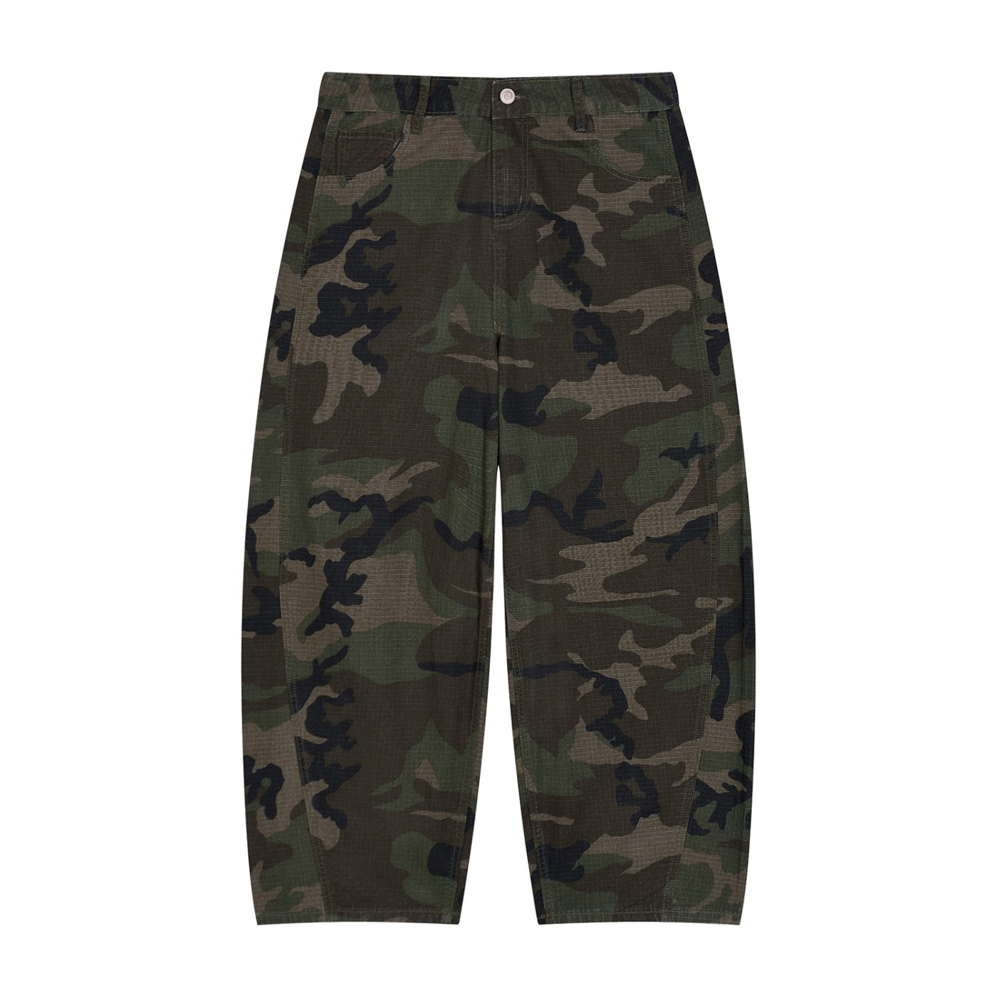 "Brooklyn Republic Essentials" Men’s Camo Barrel Leg Cargo Pants