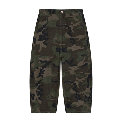 "Brooklyn Republic Essentials" Men’s Camo Barrel Leg Cargo Pants