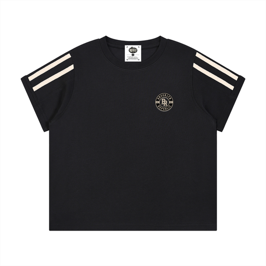 "Brooklyn Republic Essentials" Women's Varsity Stripe T-Shirt