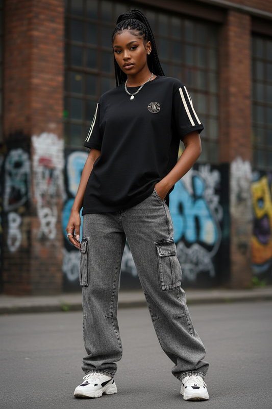 Brooklyn Republic essentials™ Women's Varsity Stripe T-Shirt
