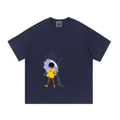 "When it Pours, on the Poor" Cotton T-Shirt
