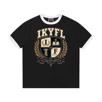 "IKYFL" Contrast Edge Crewneck T-Shirt