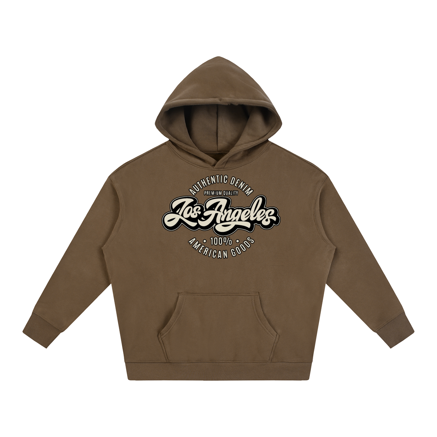 “LA Denim Mfg.” Oversize Fleeced Hoodie