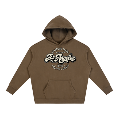 “LA Denim Mfg.” Oversize Fleeced Hoodie