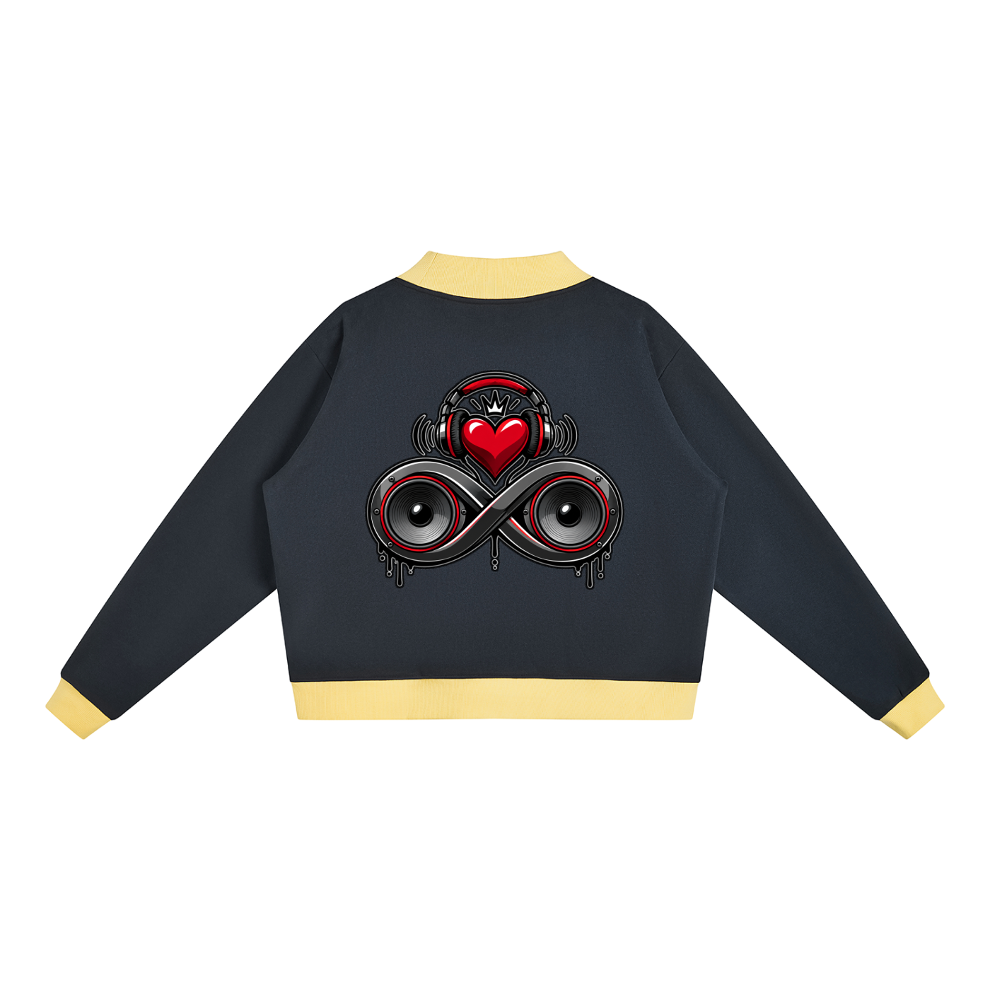 Infinity Sione™ "Heartbeatz" Mock Neck Crewneck Sweatshirt