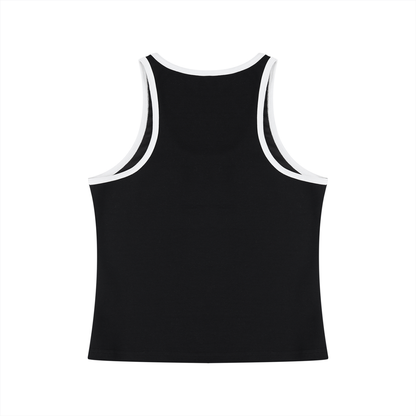 "Brooklyn Strong" Women's Color Block Cropped Tank Top
